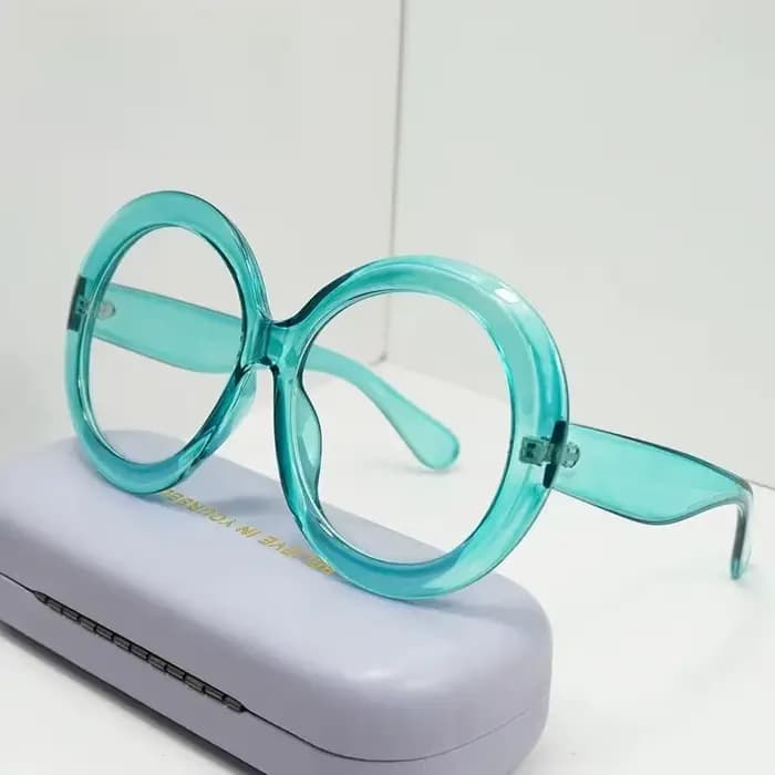 Lunettes de soleil rondes surdimensionnées pour femmes et hommes