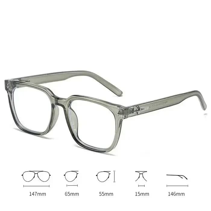 Lunettes de myopie à monture noire rétro coréenne pour femmes