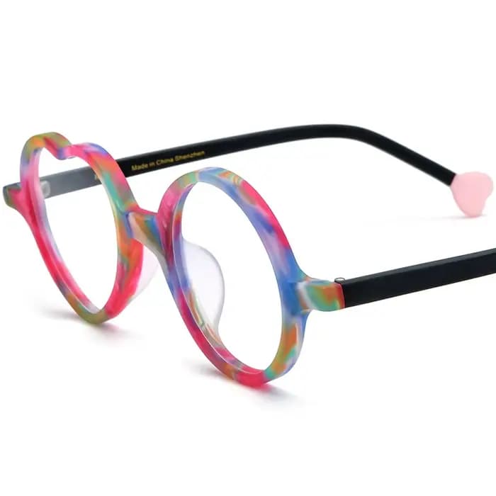 Monture de lunettes tendance multicolore pour femmes