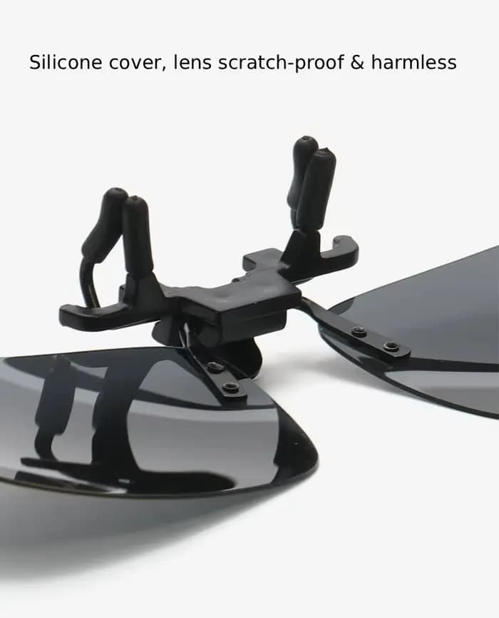 Lunettes de soleil polarisées carrées ultra légères à clipser