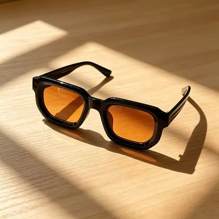 Nouveaux hommes Vintage Rectangle cadre lunettes de soleil mode rétro
