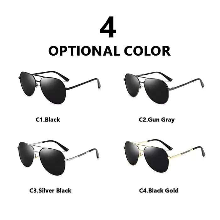 Lunettes de soleil polarisées Pilot pour hommes et femmes