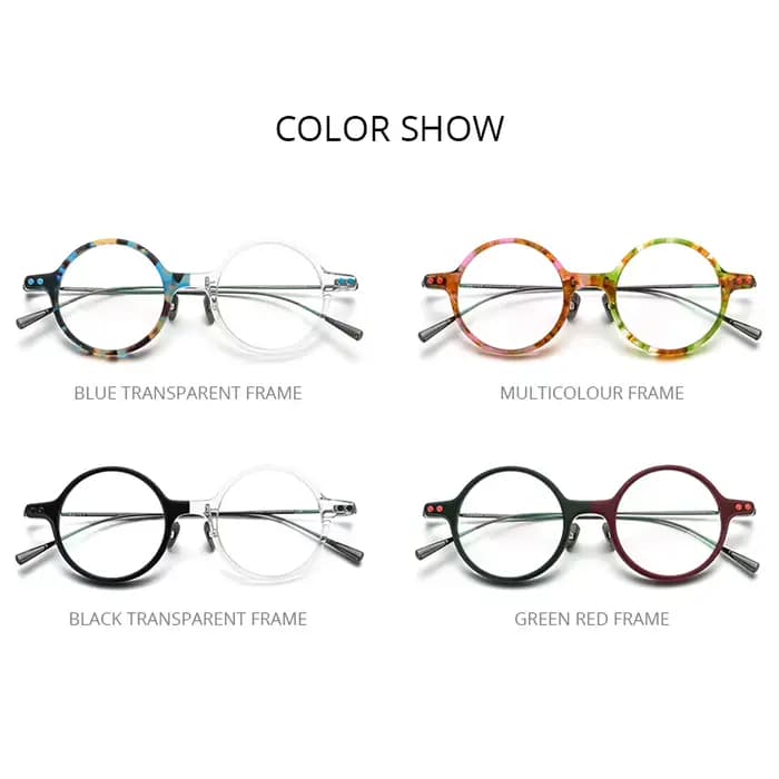 Monture de lunettes FONEX en acétate et titane pour femmes, nouveau design de marque, lunettes rondes vintage rétro pour hommes, lunettes japonaises 85701