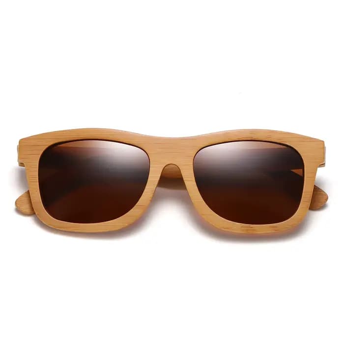 GM - Lunettes de soleil vintage en bambou et bois