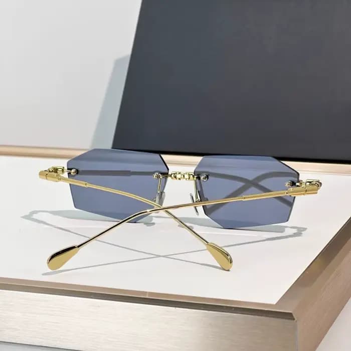 KUB Nouvelle Masque H63 Marque allemande Lunettes de soleil de luxe tendance pour femmes Alliage ovale