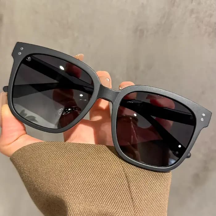 CLLOIO Lunettes de soleil décontractées à monture carrée large pour hommes et femmes