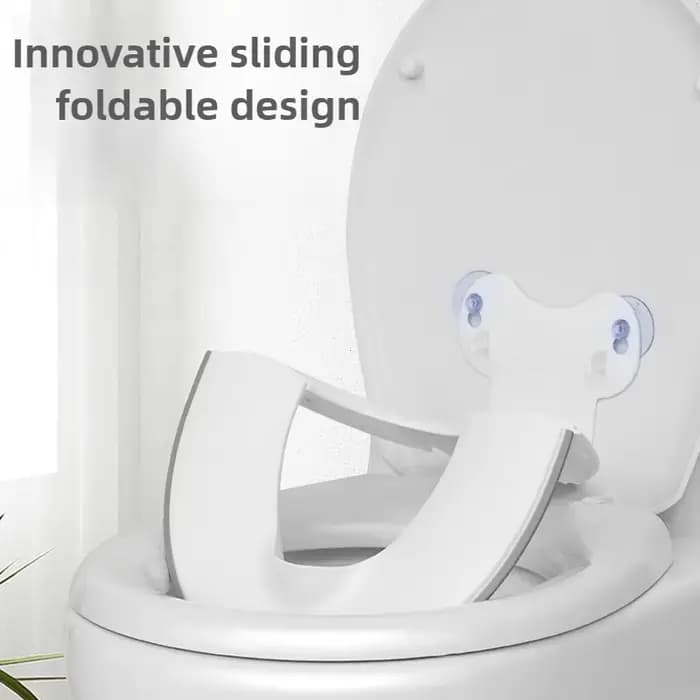Siège de toilette pliable pour tout-petits, sièges d'entraînement portables avec barrière d'urine, siège de toilette familial universel avec ventouses