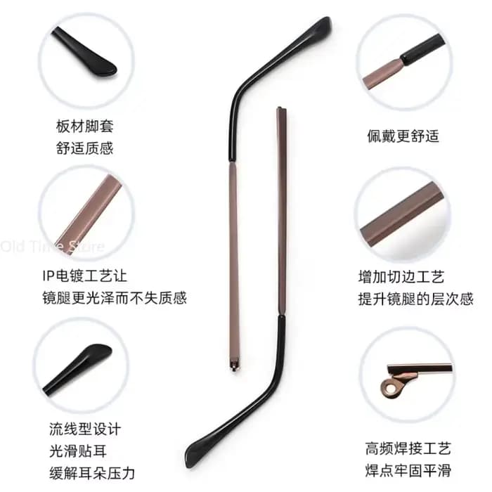 5 paires de nouvelles branches de rechange en métal pour lunettes, bras de rechange pour lunettes de soleil, accessoires de réparation pour lunettes