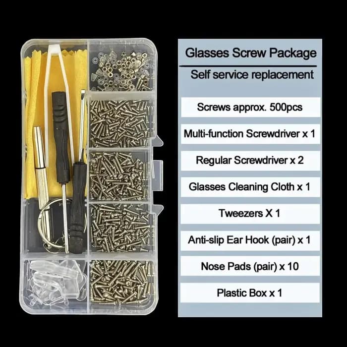 Kits d'outils de réparation de lunettes de soleil