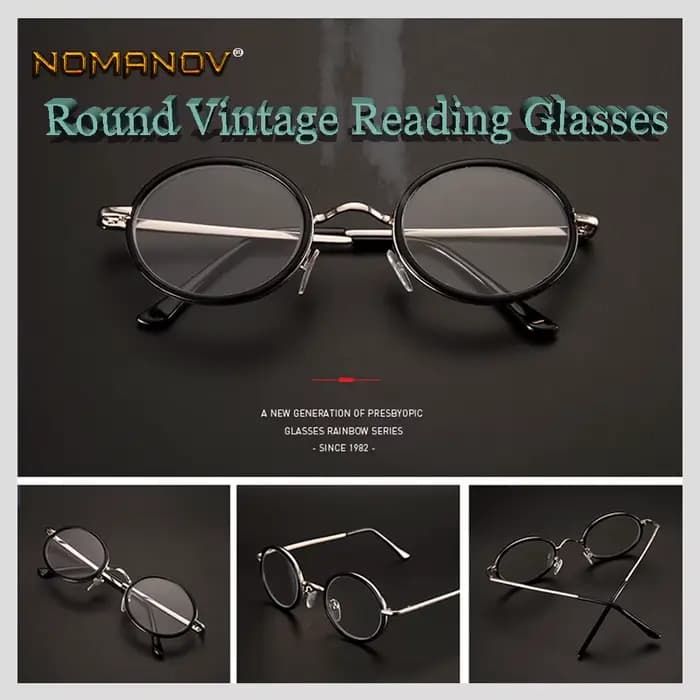 Lunettes de lecture rondes rétro pour hommes et femmes
