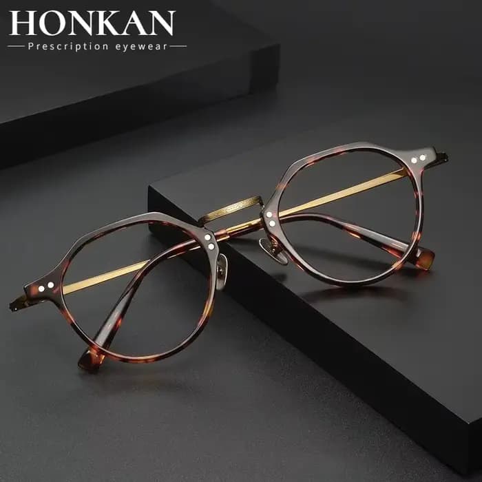 HONKAN – lunettes de créateur japonaises en acétate et titane pur