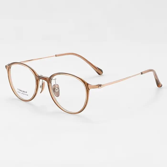 Lunettes de soleil rétro rondes artistiques à petite monture