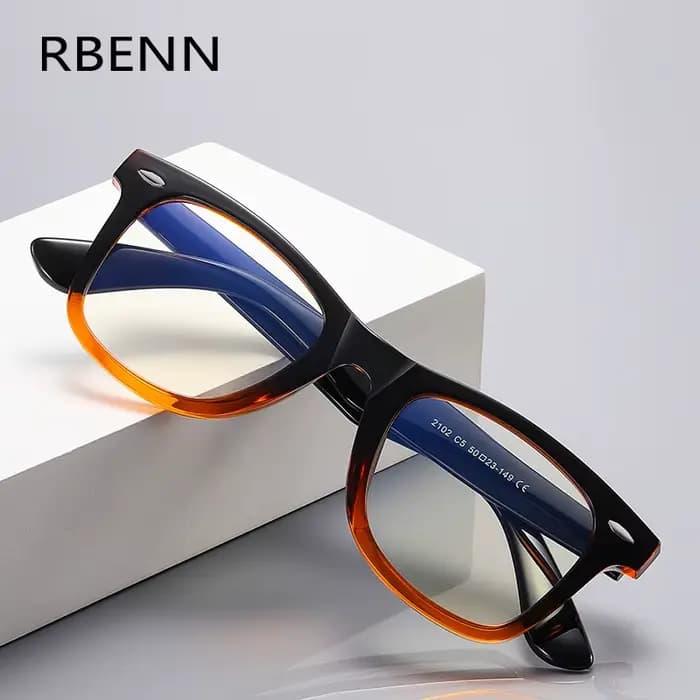 RBENN TR90 lunettes de Prescription progressives hommes conception classique Anti lumière bleue