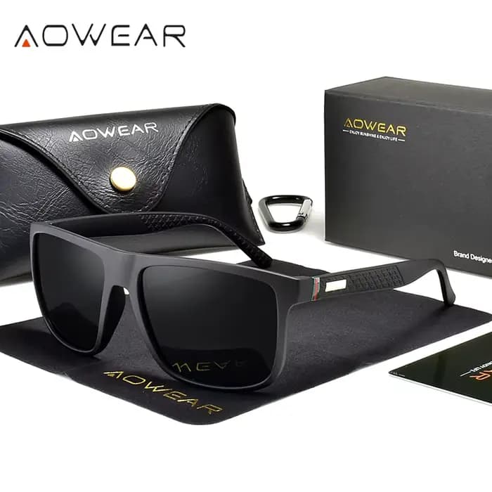 Lunettes de soleil carrées unisexes pour femmes et hommes