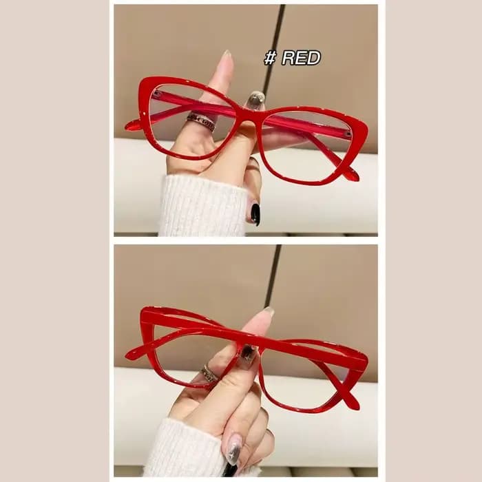 Nouvelle mode lunettes yeux de chat rouge rétro papillon cadre Anti lumière bleue