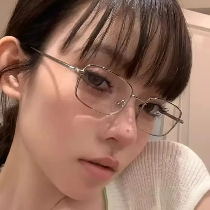 Y2K – lunettes Vintage à monture métallique