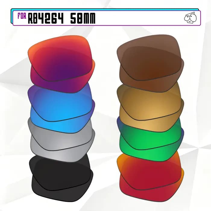 Verres de remplacement polarisés pour lunettes de soleil Ray-Ban RB4264 58 mm Chromance - Plusieurs options