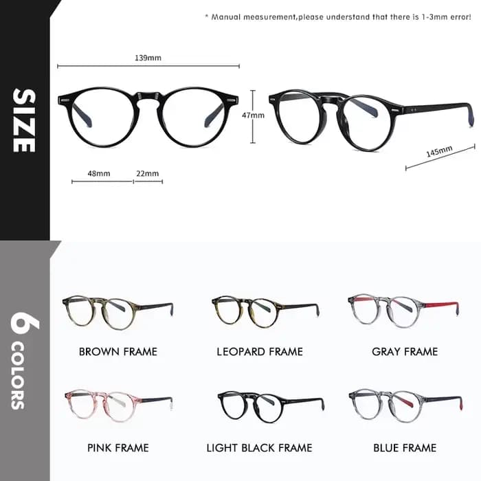 Lunettes rondes Anti rayons bleus pour hommes et femmes