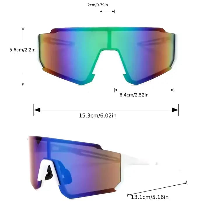 Lunettes de mode à monture large pour hommes - Matériau PC coloré