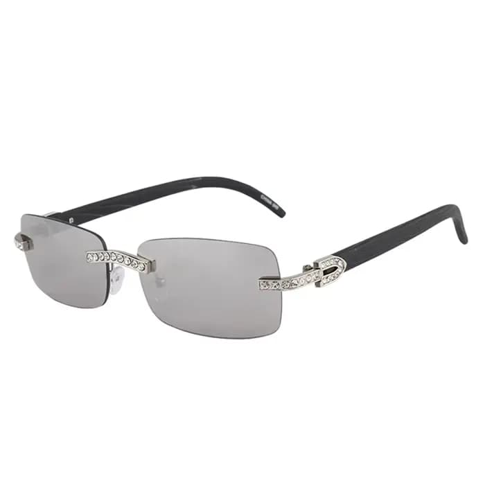 KENBO 2024 Vintage sans monture Rectangle lunettes de soleil pour femmes hommes luxe