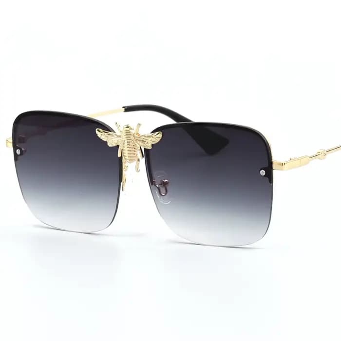 Lunettes de soleil abeille dorée pour hommes et femmes