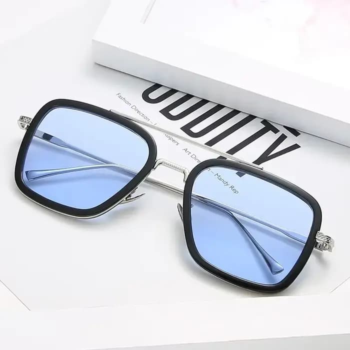 Steam Punk Tony Stark lunettes De soleil hommes femmes mode carré conduite