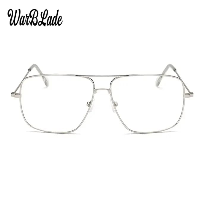 WarBLade Vintage or métal cadre lunettes hommes femmes