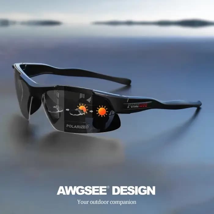Lunettes de sport polarisées semi-jante pour hommes