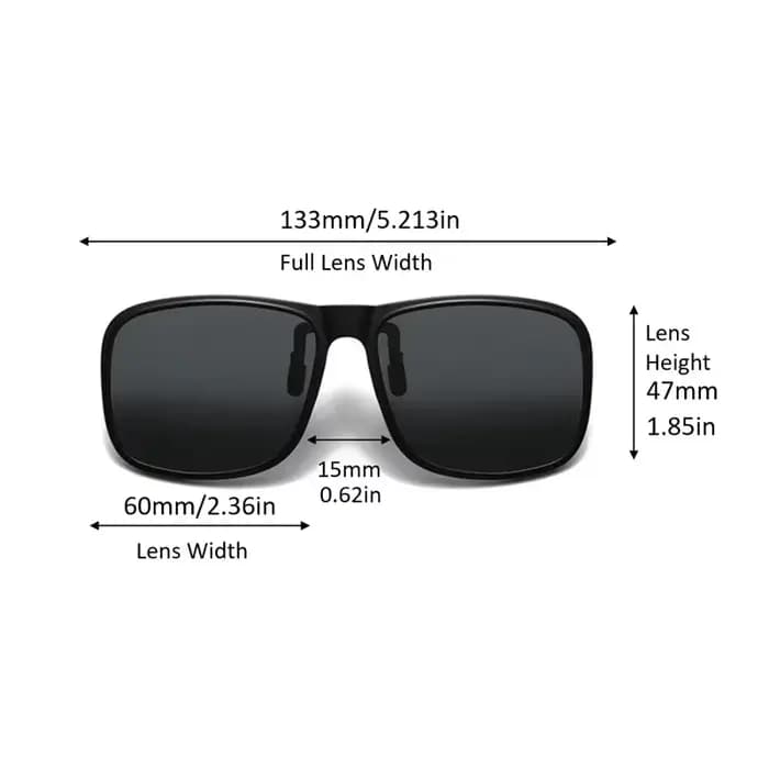 Lunettes de soleil polarisées à Clip rabattable pour la conduite