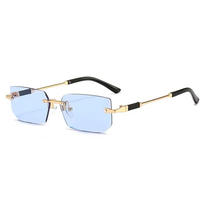 Lunettes de soleil sans monture à la mode pour hommes et femmes