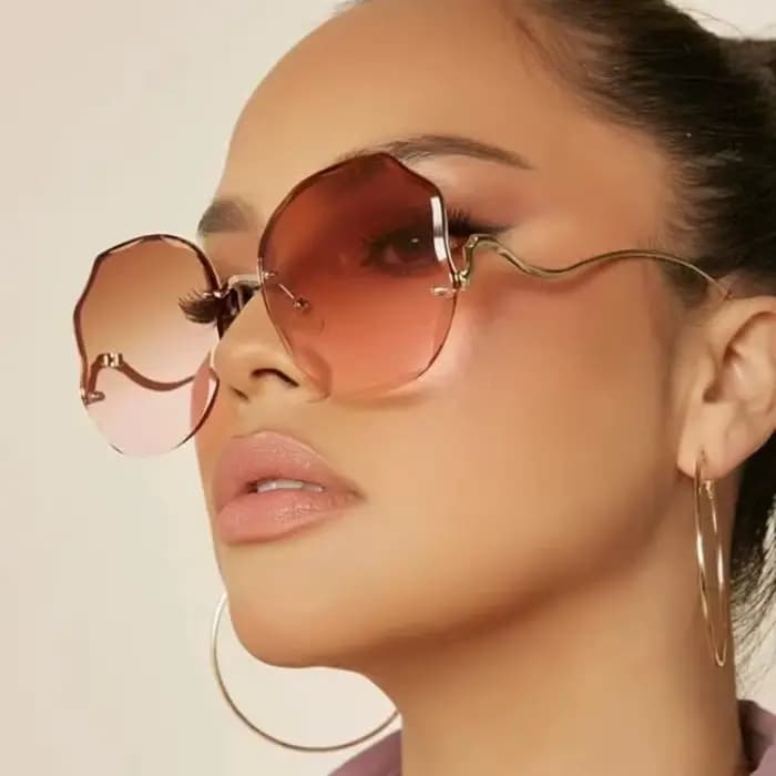 Lunettes de soleil sans monture 2022 pour femmes
