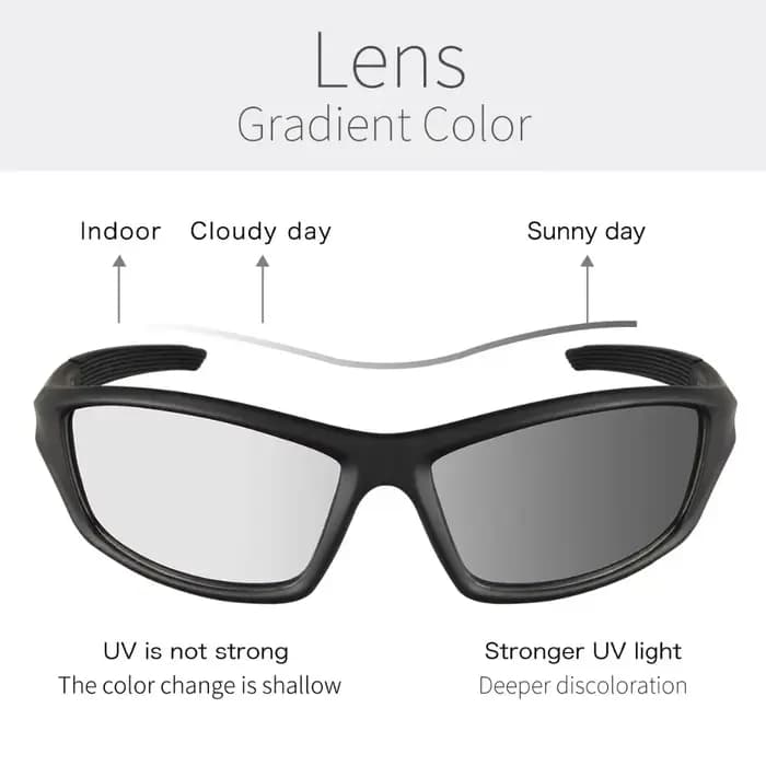 Queshark lunettes de randonnée photochromiques escalade