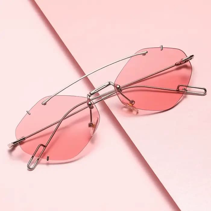 Lunettes de soleil hexagonales vintage