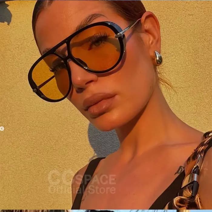Lunettes de soleil surdimensionnées à la mode pour femmes