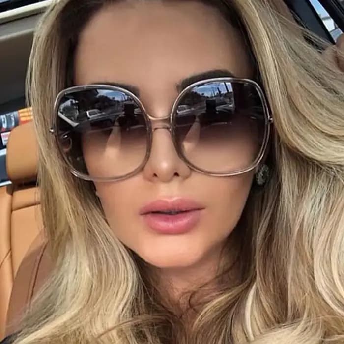 Lunettes de soleil classiques Vintage en plastique pour femmes