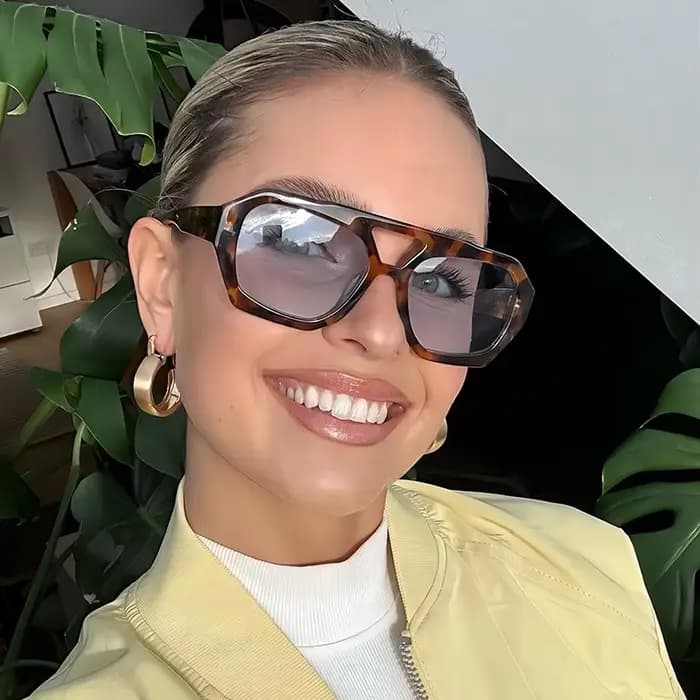 RUOBO rétro cadre carré Double ponts lunettes De soleil léopard marque De mode concepteur femme