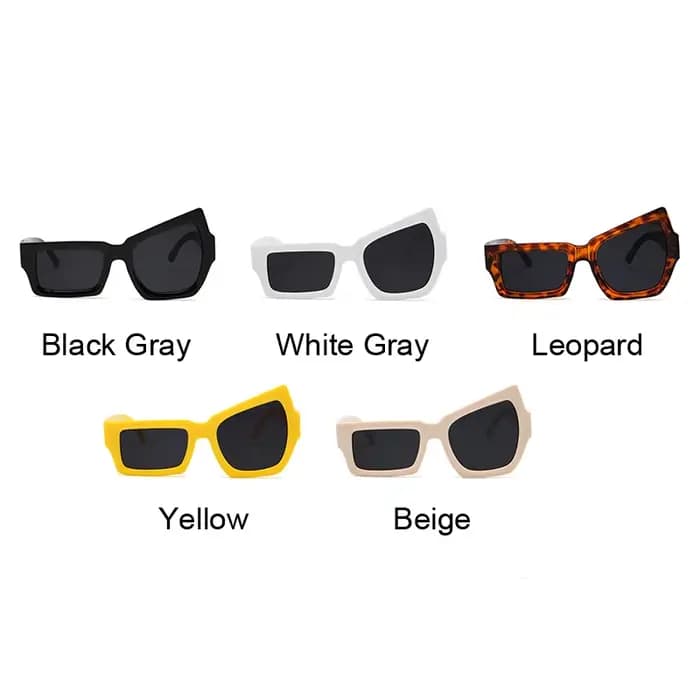 Mode lunettes De soleil carrées irrégulières homme marque
