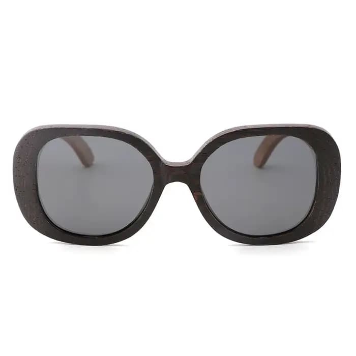 Lunettes de soleil en bois Bahua polarisées UV400 pour femmes et hommes