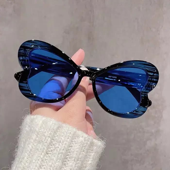 Nouvelles Lunettes de Soleil Papillon Vintage pour Femmes et Hommes