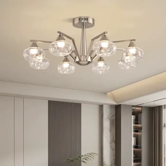 Lustres modernes en verre LED pour salon, salle à manger, chambre à coucher, décoration d'intérieur, éclairage