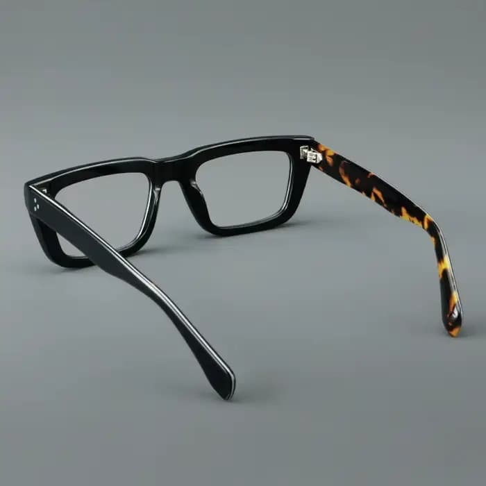 Lunettes en acétate à monture épaisse pour hommes