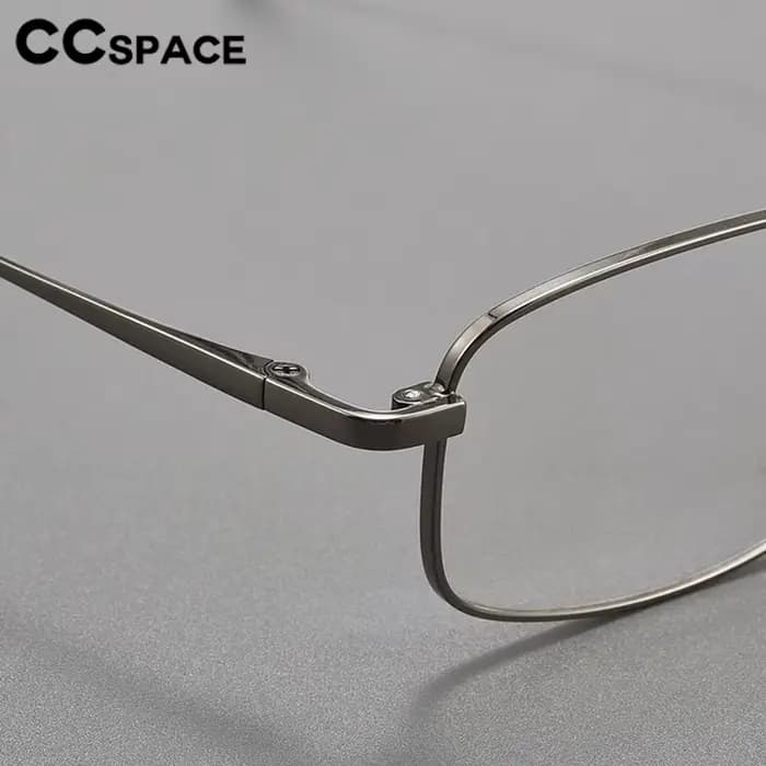 Petites lunettes rectangulaires en titane pour femmes et hommes