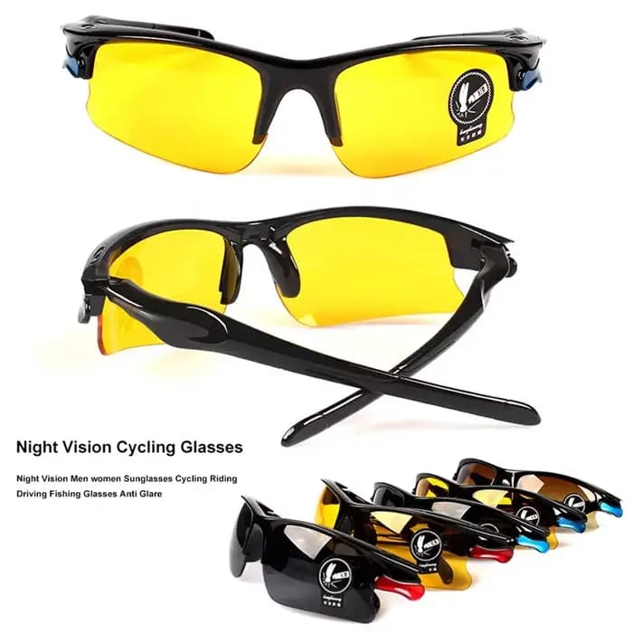 Vision nocturne hommes femmes sport mode conduite lunettes de pêche UV 400 lentille de Protection pour le surf Sports