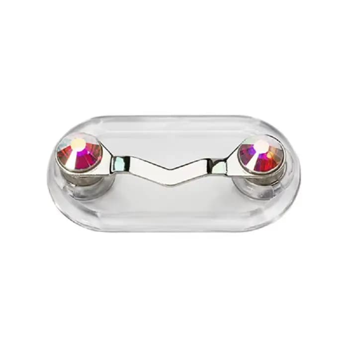 Support magnétique pour lunettes - Attache transparente pour col