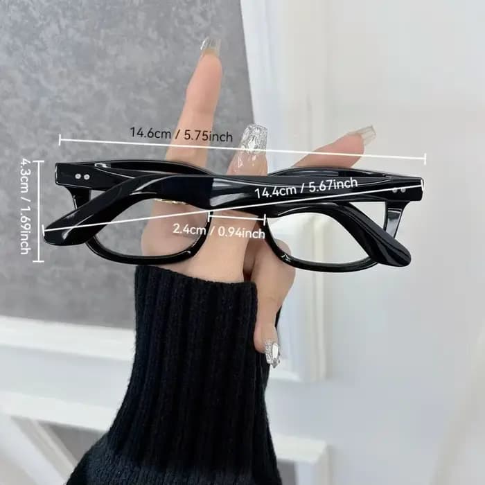 Décontracté clair lentille lunettes cadre mâle marque classique