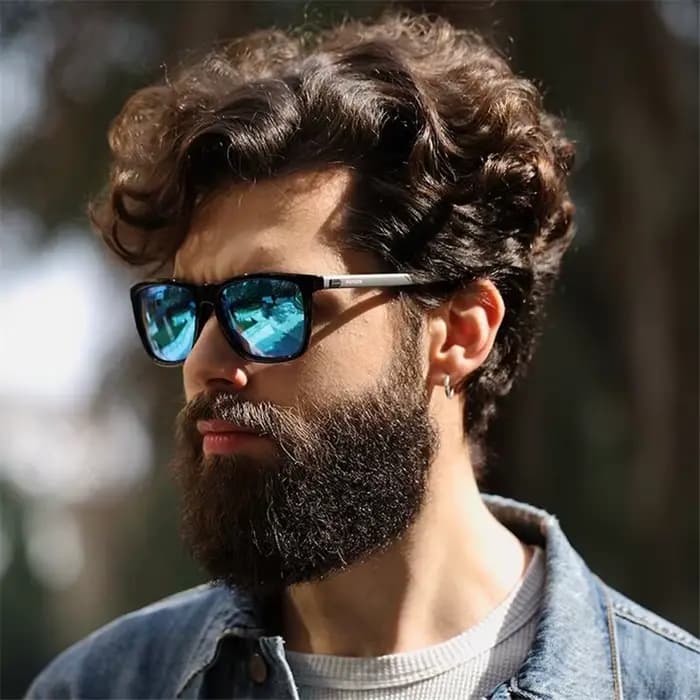 Lunettes de soleil carrées polarisées pour hommes et femmes