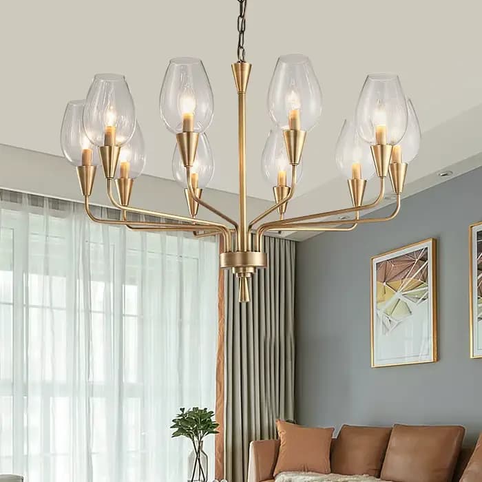 Lustre moderne salon Restaurant lampe de haute qualité hôtel chambre d'amis chambre lampe en verre originalité concepteur