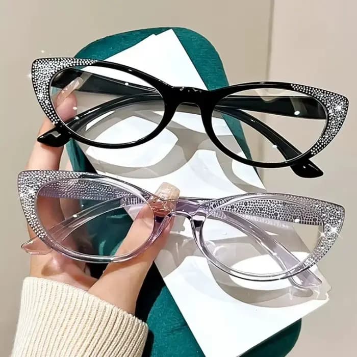 Lunettes de lecture de luxe en diamant pour femmes