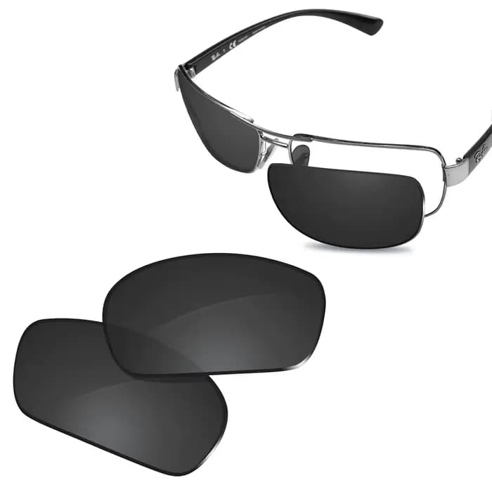 Lentilles de rechange polarisées Glintbay New Performance pour lunettes de soleil RB3379-64 Ray-Ban-Plusieurs couleurs