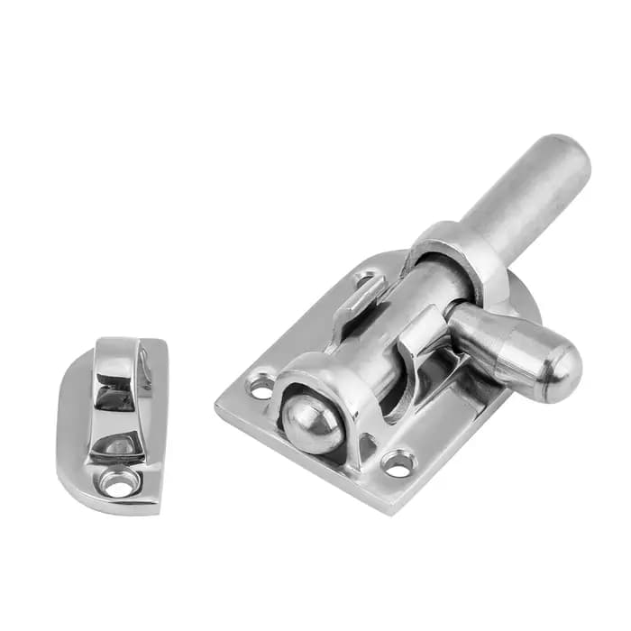 Loquet de porte et fenêtre de bateau en acier inoxydable marin, loquet coulissant à barillet, fermoir à barillet, verrou de barillet